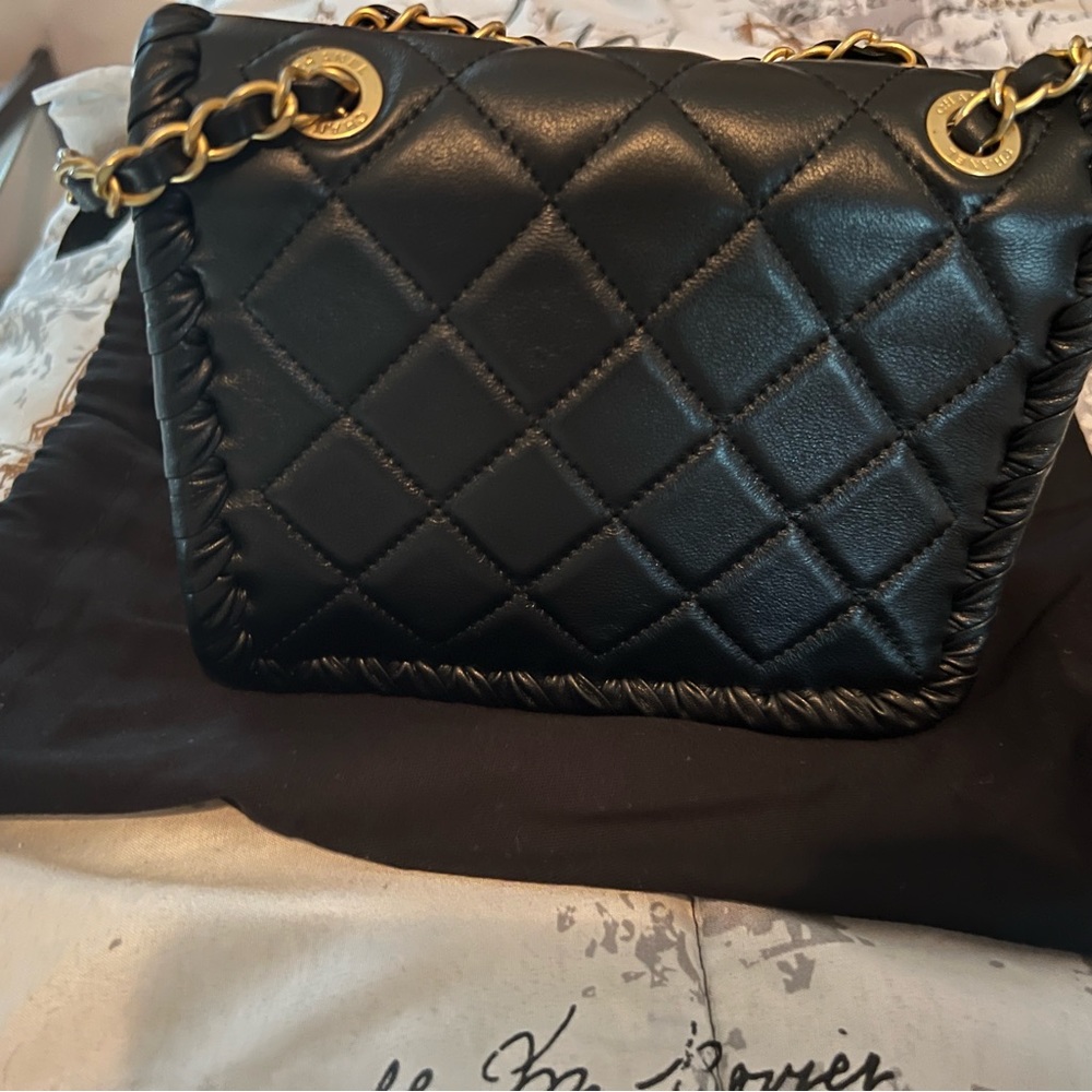 Chanel calfskin braided mini bag - Picture 5 of 14